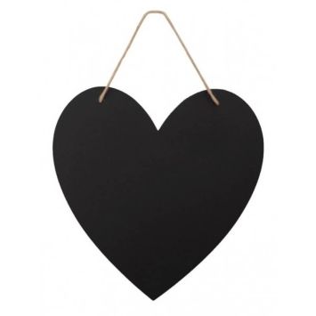 Lot de 3 ardoises en carton coeurs de 30 cm | jourdefete.com