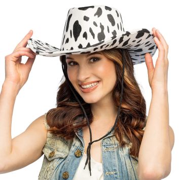 Chapeau de cow-boy aux couleurs de vache | jourdefete.com