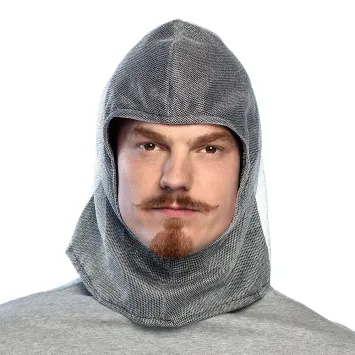 Capuche en cotte de maille de Chevalier pour homme