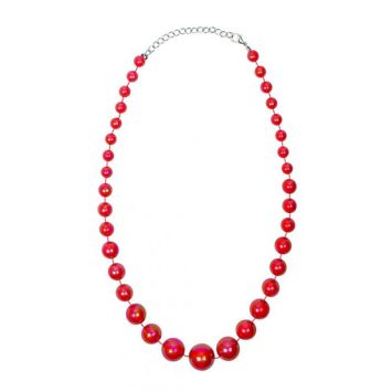 Collier de Perles Rouges - Charleston
