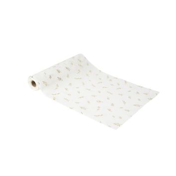 Chemin de table en mousseline - 28 cm x 5 m - Collection Jolis Brins - Couleur au choix