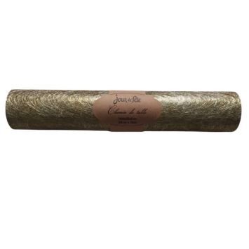 Chemin de table métallisé or 28 cm x 10 m pour décoration élégante de fête | jourdefete.com