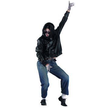 Tenue Roi de la Pop Veste Imitation Cuir
