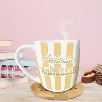 Coffret Tasse à Café - Maîtresse - Collection Merci pour cette année