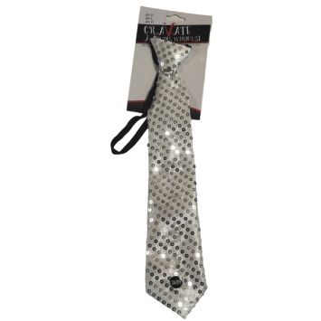 Cravate Lumineuse à Sequins - 4 LEDS - Couleur au choix