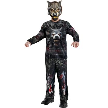 costume de loup garou halloween garcon complet avec masque | jourdefete.com