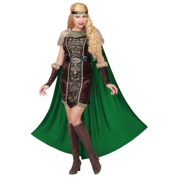Déguisement Viking Sigrid femme avec cape | jourdefete.com
