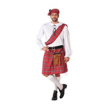 deguisement ecossais blanc rouge pour homme | jourdefete.com