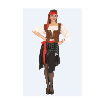 Deguisement de Pirate avec jupe et corset pour Femme | jourdefete.com