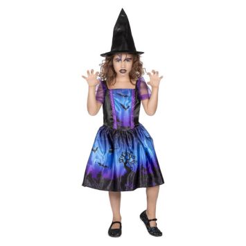 Déguisement Robe de Sorcière Chauves-Souris pour Fille - Taille au Choix