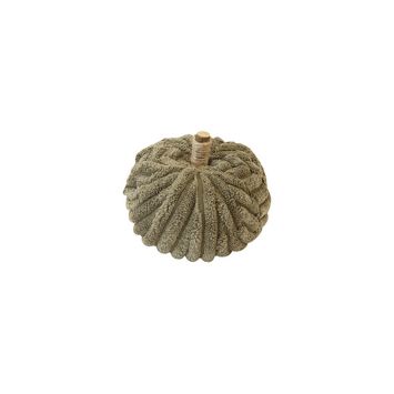Citrouille d'automne en velours côtelé - 9,5 x 10 cm - Couleur au choix