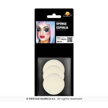Lot de 3 éponges de maquillage, accessoires indispensables pour soirées festives | jourdefete.com