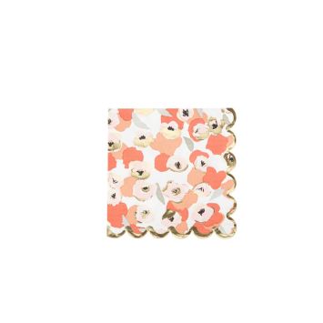1 paquet de 16 Serviettes - Collection Anémone