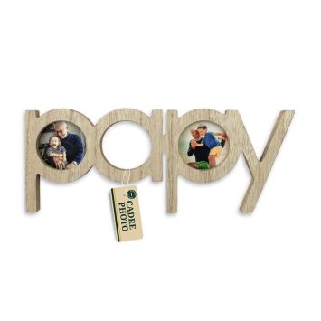 Un joli cadre photo dans le mot "Papy" | jourdefete.com