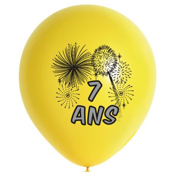 10 Ballons de Baudruche multicolore 7 ans 