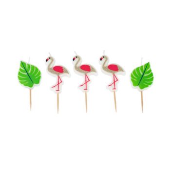 bougie-flamant-rose-tropical | jourdefete.com