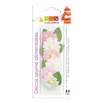Décorations en azyme fleurs et feuilles pour gâteaux | jourdefete.com