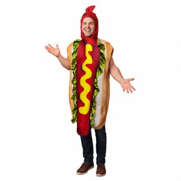 Déguisement humoristique de Hot-Dog pour adulte - Taille unique