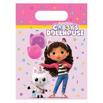 6 sachets en plastique - 16 x 22 cm - Gabby et la Maison magique™
