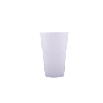 25 gobelets réutilisables en cristal transparent 63 cl