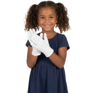 Gants blancs pour enfant
