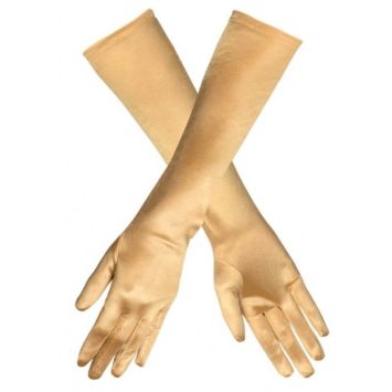 Paire de gants Monte Carlo dorés | jourdefete.com