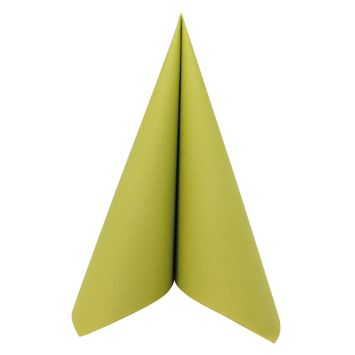 50 Serviettes Voie Sèche - Vert Anis