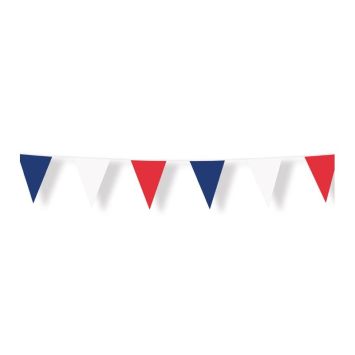 Guirlande France 10m avec fanions bleu blanc rouge | jourdefete.com