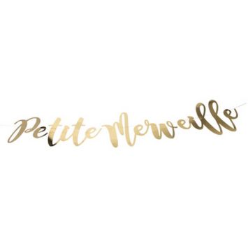 guirlande-or-petite-merveille-bapteme-baby-shower | jourdefete.com