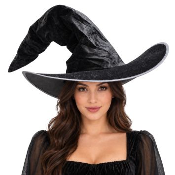 Chapeau de Sorcière d'Halloween en velours