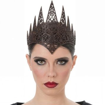 Couronne noire de Méchante Reine d'Halloween