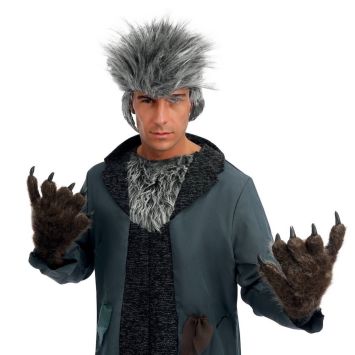 Gants de Loup-Garou d'Halloween pour adulte