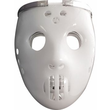 Masque lumineux 2 en 1 de Hockey / Squelette d'Halloween pour adulte