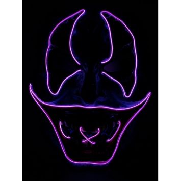 Masque de Clown - Gris - Lumineux