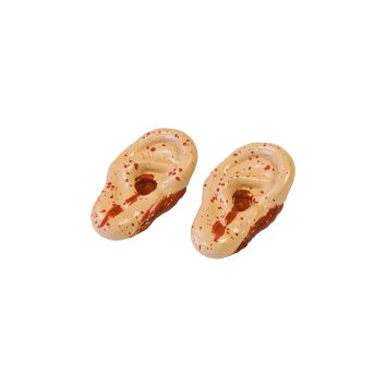 Sachet de 2 oreilles en résine pour une décoration de table horriblement gore. | jourdefete.com