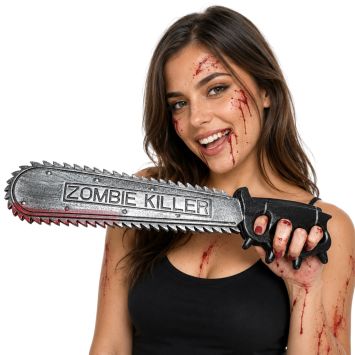 Scie à main ensanglantée "Zombie Killer" d'Halloween