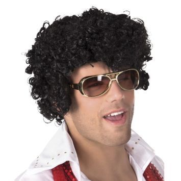 Perruque Rock'n'Roll Homme Noire