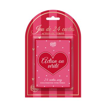 Un jeu de 24 cartes "Action ou Vérité" pour la soirée de la Saint-Valentin | jourdefete.com