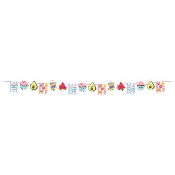 Guirlande de fanions "Happy Birthday" - 6 m - Collection Kawaii Party