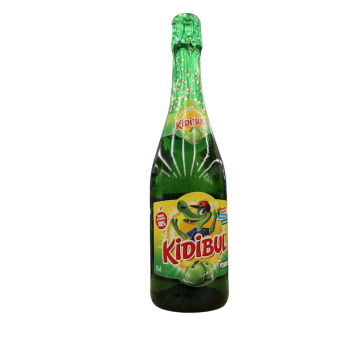 Bouteille de boisson pétillante à base de jus de pomme - KIDIBUL - 75 cl