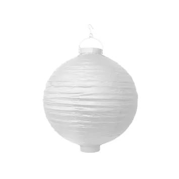 Lanterne blanche en papier - 20 cm