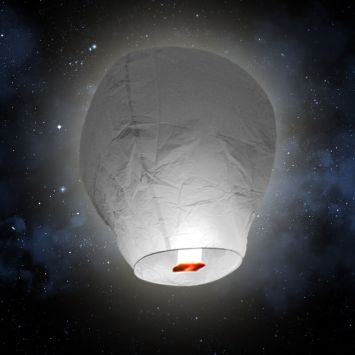 Lanterne volante "ballon" - Gris
