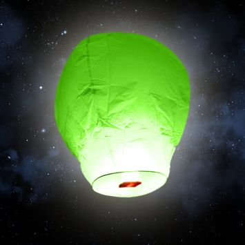 Lanterne volante "ballon" - Vert