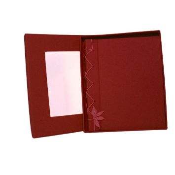Livre d'Or en Coton Rouge