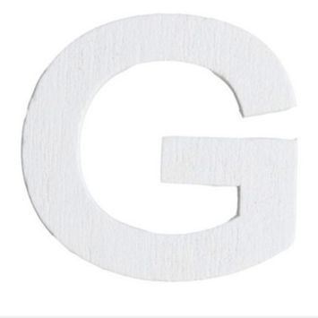 Lettre G en Bois Blanc - 5 cm