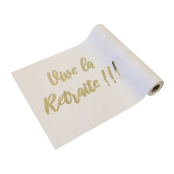 Chemin de table - 4 m - Vive la Retraite !!! | jourdefete.com