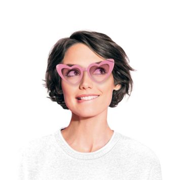 Lunettes en forme de cœur - Couleur au choix
