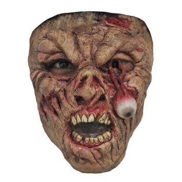 Demi Masque Latex Zombie Œil tombant