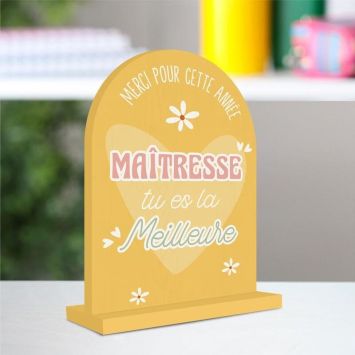 Plaque à poser - Maîtresse - Collection Merci pour cette année