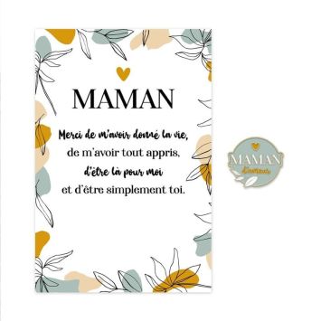 Carte et Pin's - Maman d'Amour